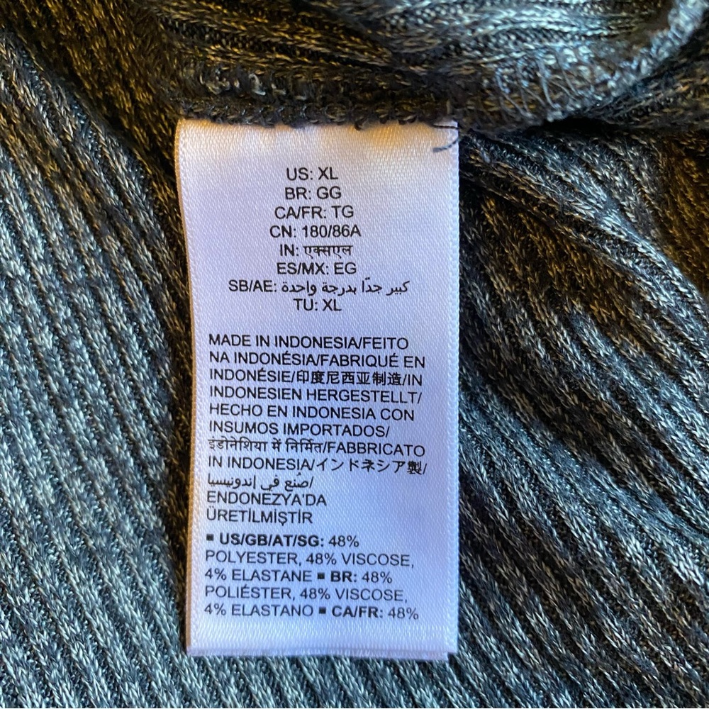 Daily Ritual Ribbed Long Lantern Sleeve Top - Picture 10 of 10